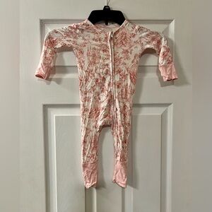 Posh Peanut Pink Bamboo Fairytale Romper 6-9 Months